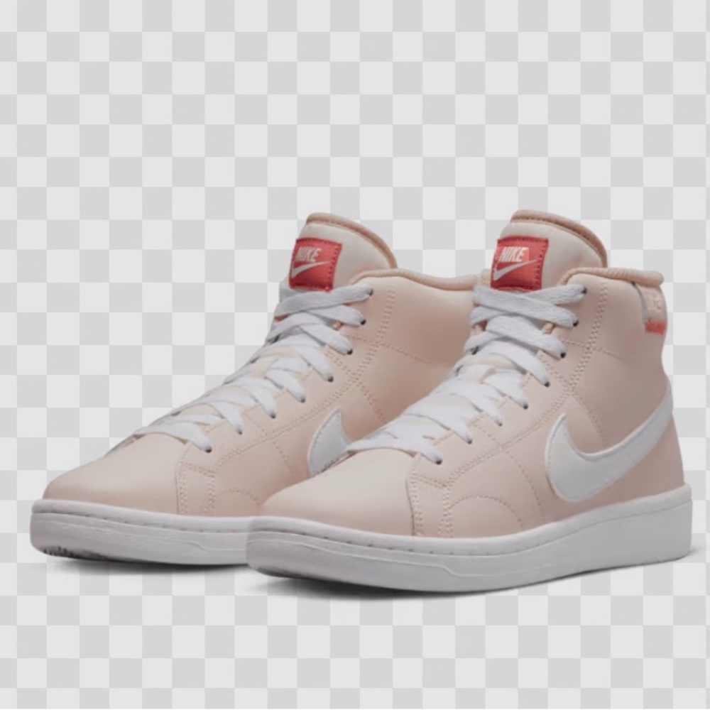 Nike Court Royale 2 Mid Light Soft Pink Hightop Sneakers  Women’s Shoe Size 10